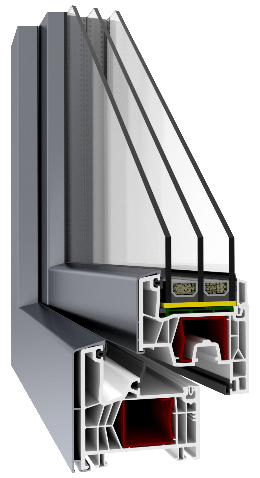 PK76 Innovo+ AC PVC-aluminium window